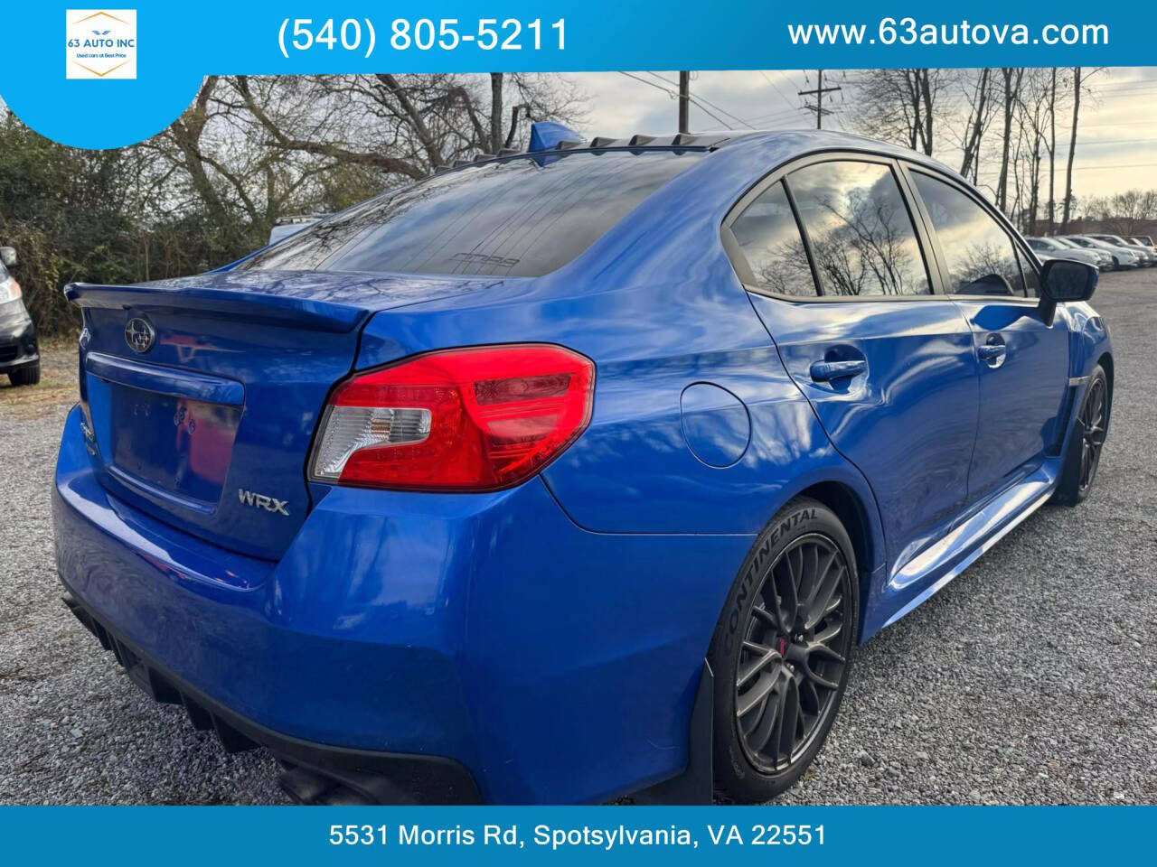 2015 Subaru WRX for sale at 63 Auto Inc in Spotsylvania, VA