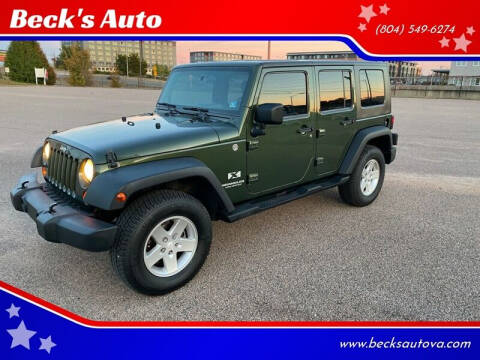 2007 Jeep Wrangler Unlimited for sale at Beck's Auto in Chesterfield VA