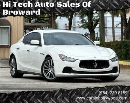 2015 Maserati Ghibli for sale at Hi Tech Auto Sales Of Broward in Hollywood FL