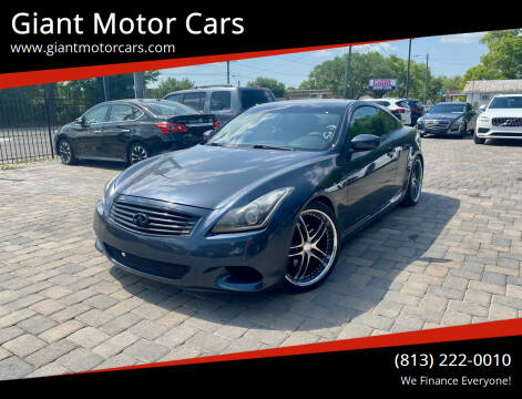 2012 Infiniti G37 Coupe for sale at Giant Motor Cars in Tampa FL