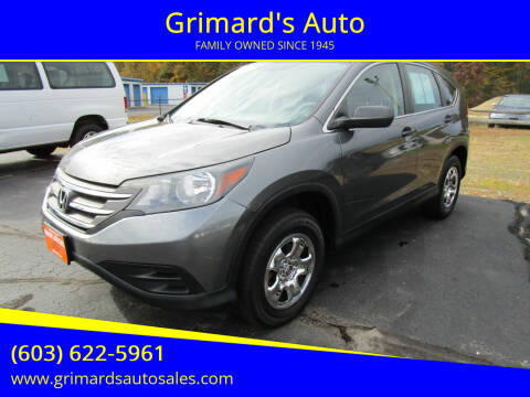 2014 Honda CR-V for sale at Grimard's Auto in Hooksett NH