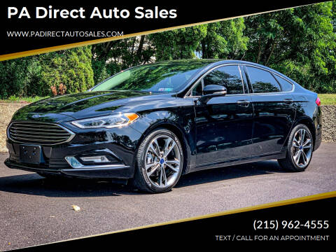 2017 Ford Fusion for sale at PA Direct Auto Sales in Levittown PA