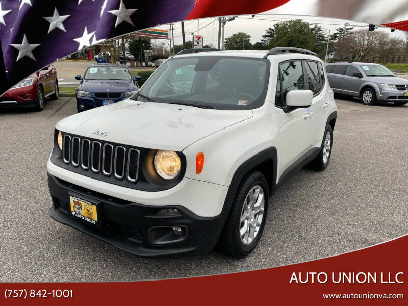 2018 Jeep Renegade for sale at Auto Union LLC in Virginia Beach VA