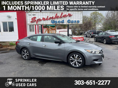 2017 Nissan Maxima for sale at Sprinkler Used Cars in Longmont CO