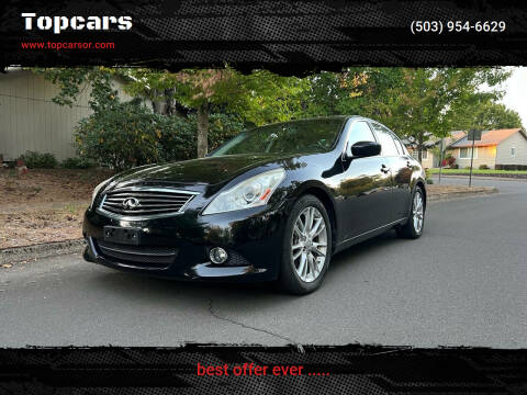 2011 Infiniti G37 Sedan for sale at Topcars in Wilsonville OR