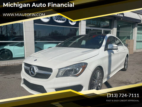 2016 Mercedes-Benz CLA for sale at Michigan Auto Financial in Dearborn MI