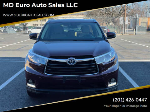 2015 Toyota Highlander for sale at MD Euro Auto Sales LLC in Hasbrouck Heights NJ