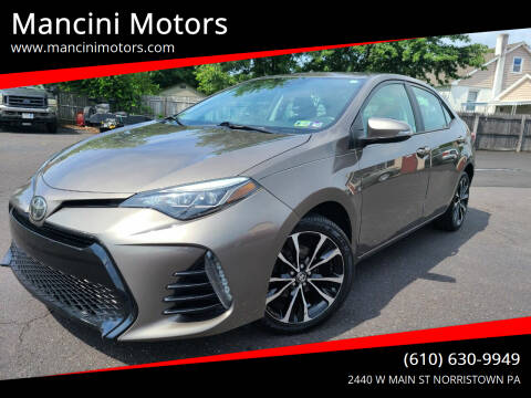 2017 Toyota Corolla for sale at Mancini Motors in Norristown PA