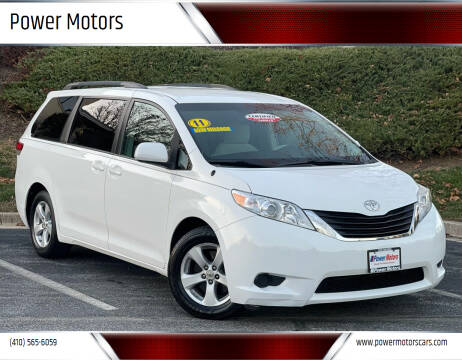 2011 Toyota Sienna for sale at Power Motors in Halethorpe MD