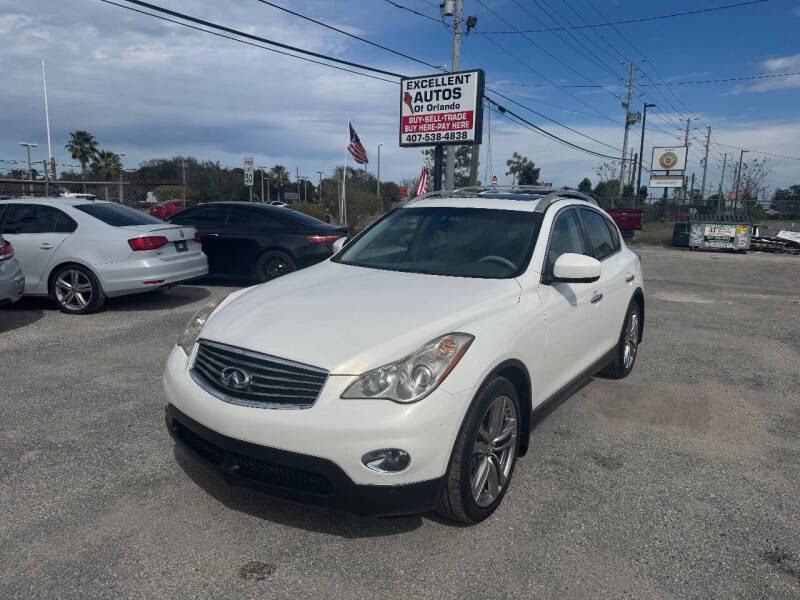 2013 Infiniti EX37 for sale at Excellent Autos of Orlando in Orlando FL
