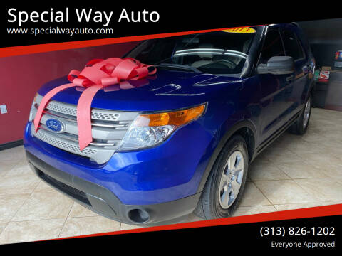 2013 Ford Explorer for sale at Special Way Auto in Hamtramck MI