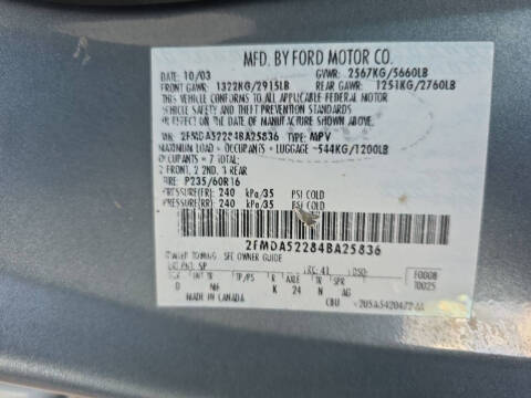 2004 Ford Freestar SEL