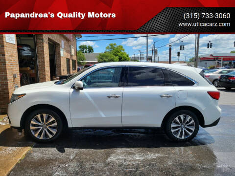 2014 Acura MDX for sale at Papandrea's Quality Motors in Utica NY