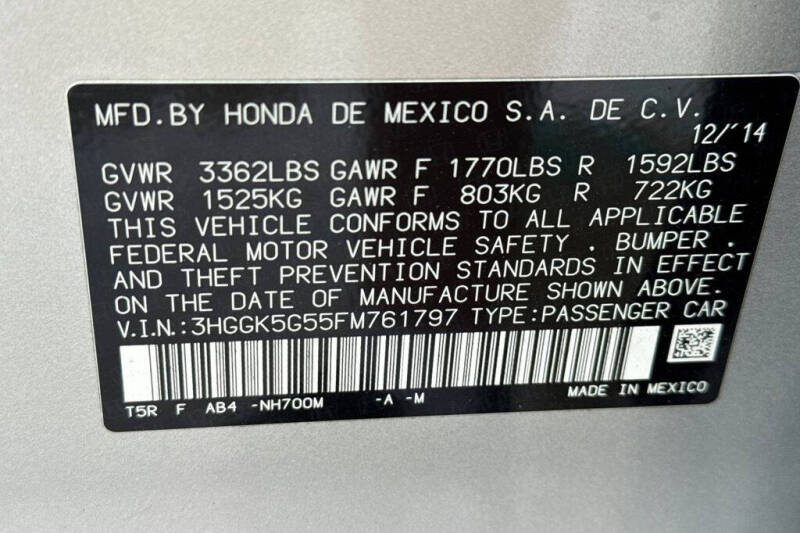 2015 Honda Fit LX
