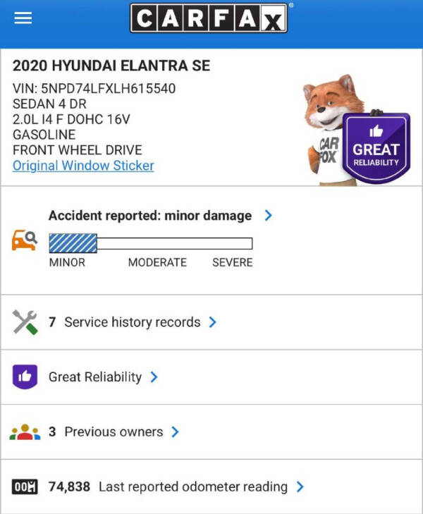 2020 Hyundai Elantra