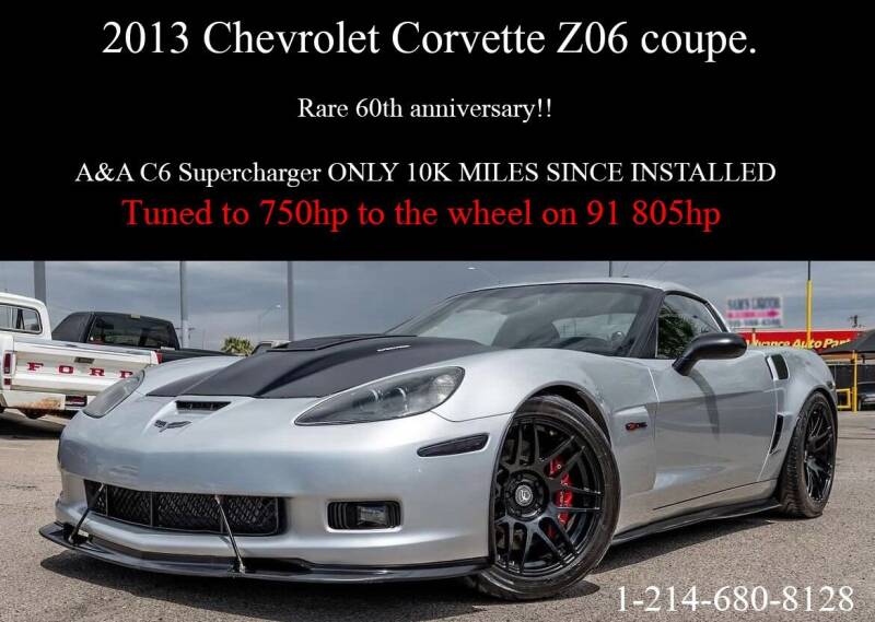 2013 Chevrolet Corvette for sale at Mr. Old Car in Dallas TX
