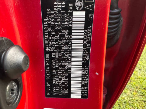 2016 Toyota Corolla S