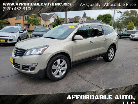 2015 Chevrolet Traverse for sale at AFFORDABLE AUTO, LLC in Green Bay WI