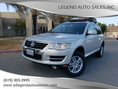 2009 Volkswagen Touareg 2 for sale at Legend Auto Sales Inc in Lemon Grove CA