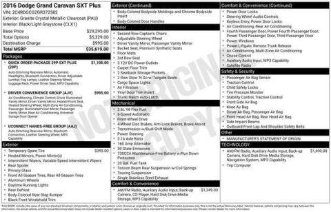2016 Dodge Grand Caravan SXT