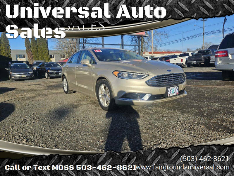 Used 2018 Ford Fusion SE with VIN 3FA6P0HD9JR129794 for sale in Salem, OR