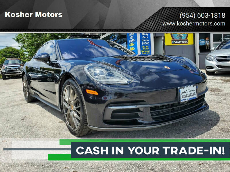 2018 Porsche Panamera for sale at Kosher Motors in Hollywood FL