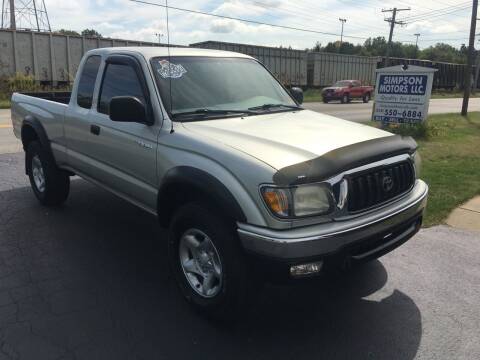 2002 Toyota Tacoma for sale at SIMPSON MOTORS in Youngstown OH