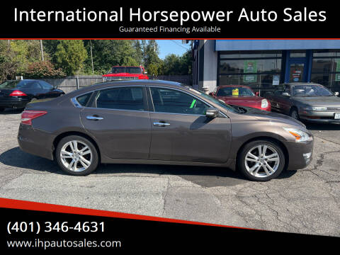 2013 Nissan Altima for sale at International Horsepower Auto Sales in Warwick RI