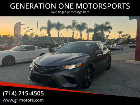 2020 Toyota Camry for sale at GENERATION ONE MOTORSPORTS in La Habra CA