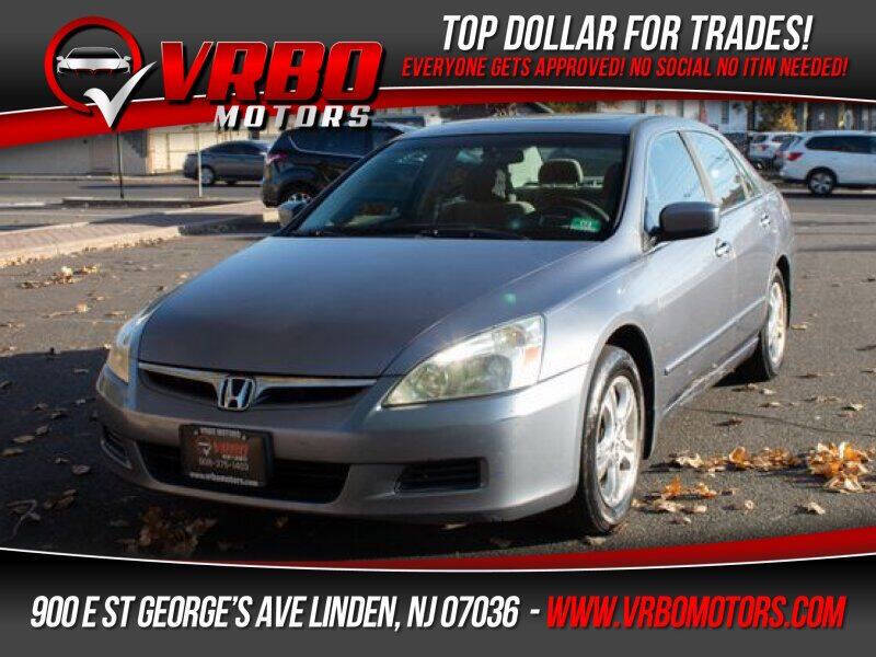 2007 Honda Accord for sale at Vrbo Motors in Linden, NJ