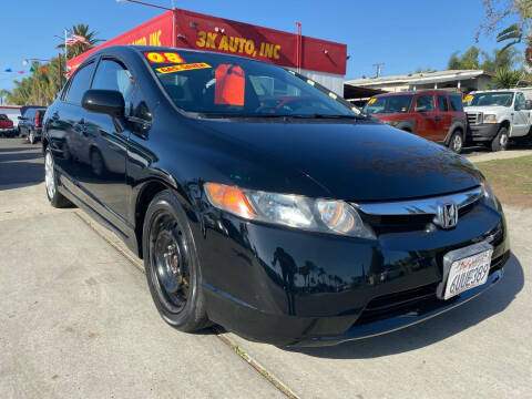 2008 Honda Civic for sale at 3K Auto in Escondido CA