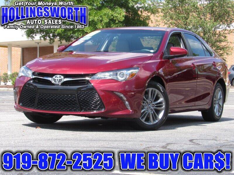 2017 Toyota Camry for sale at Hollingsworth Auto Sales in Raleigh NC