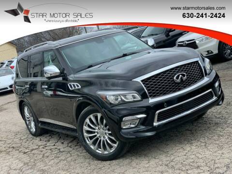 2017 Infiniti QX80 for sale at Star Motor Sales in Downers Grove IL