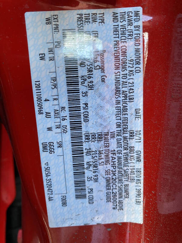 2012 Ford Focus SE