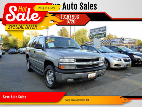 2002 Chevrolet Tahoe for sale at Save Auto Sales in Sacramento CA