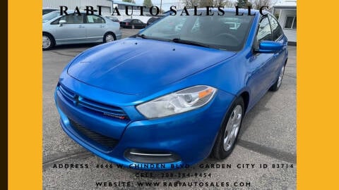 2015 Dodge Dart for sale at RABI AUTO SALES LLC in Garden City ID