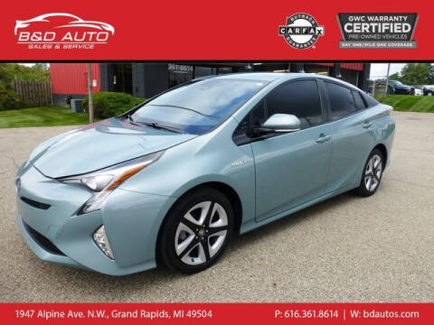 2016 Toyota Prius for sale at B&D Auto Sales Inc in Grand Rapids MI