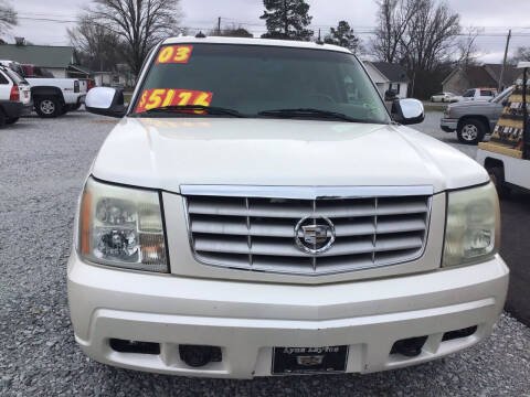 2003 Cadillac Escalade for sale at K & E Auto Sales in Ardmore AL