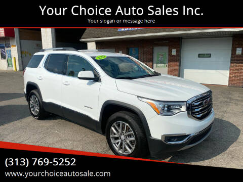 2019 GMC Acadia for sale at Your Choice Auto Sales Inc. in Dearborn MI