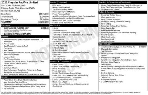 2023 Chrysler Pacifica Limited