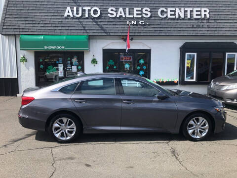 2018 Honda Accord for sale at Auto Sales Center Inc in Holyoke MA