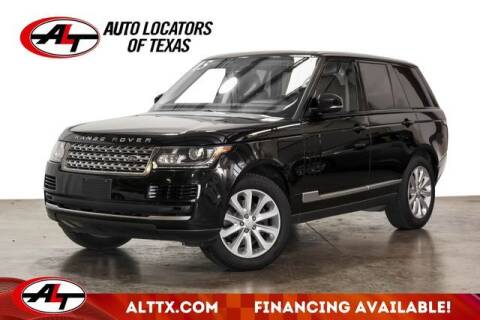 2015 Land Rover Range Rover for sale at AUTO LOCATORS OF TEXAS in Plano TX