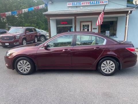 2009 Honda Accord for sale at Elite Auto Sales Inc in Front Royal VA