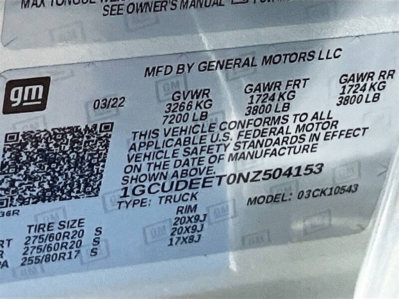 2022 Chevrolet Silverado 1500