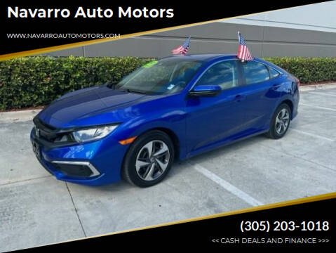 2021 Honda Civic for sale at Navarro Auto Motors in Hialeah FL