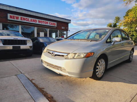 2006 Honda Civic for sale at New England Motor Cars in Springfield MA