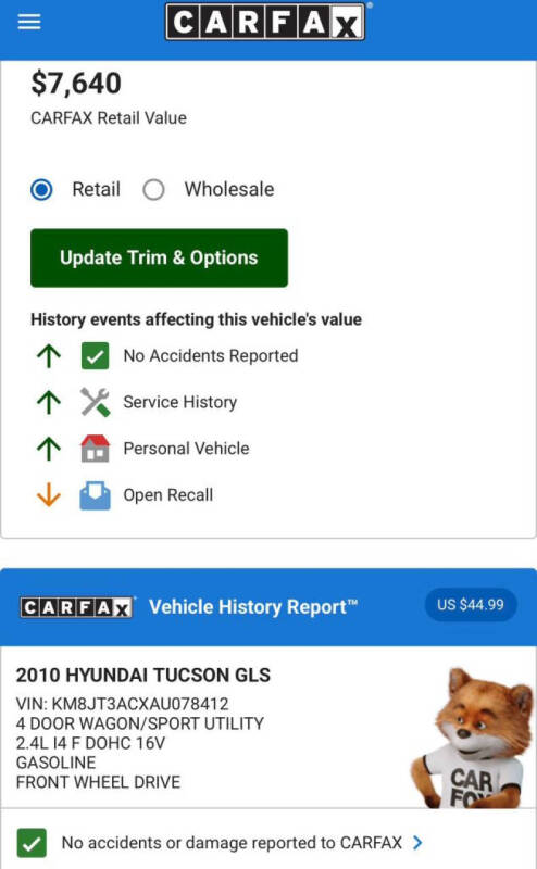 2010 Hyundai Tucson GLS