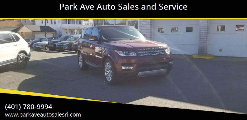 2015 Land Rover Range Rover Sport for sale at Park Ave Auto Sales and Service in Cranston RI