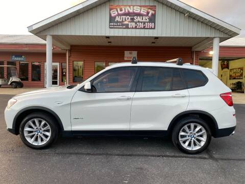 2016 BMW X3 for sale at Sunset Auto Sales in Paragould AR