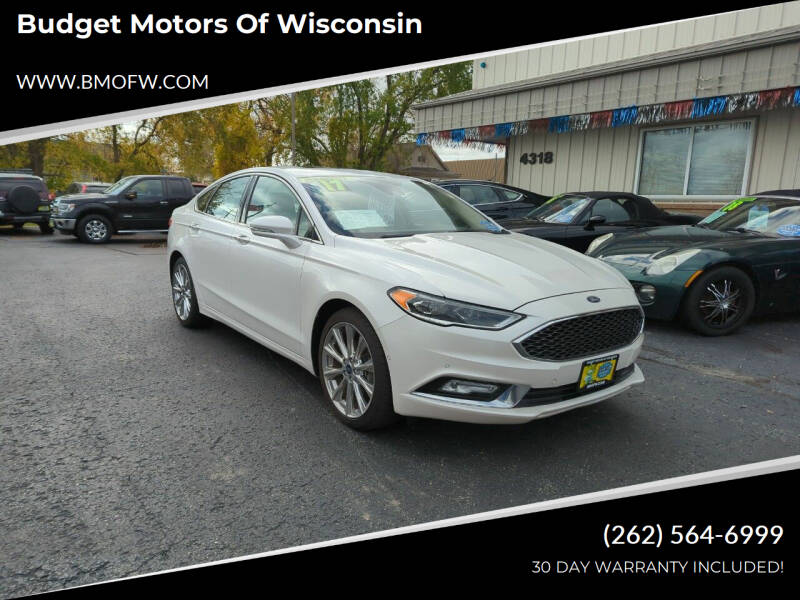 2017 Ford Fusion for sale at Budget Motors of Wisconsin in Racine WI